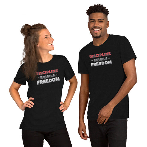 Discipline Equals Freedom Unisex t-shirt - Mainstream Freedom